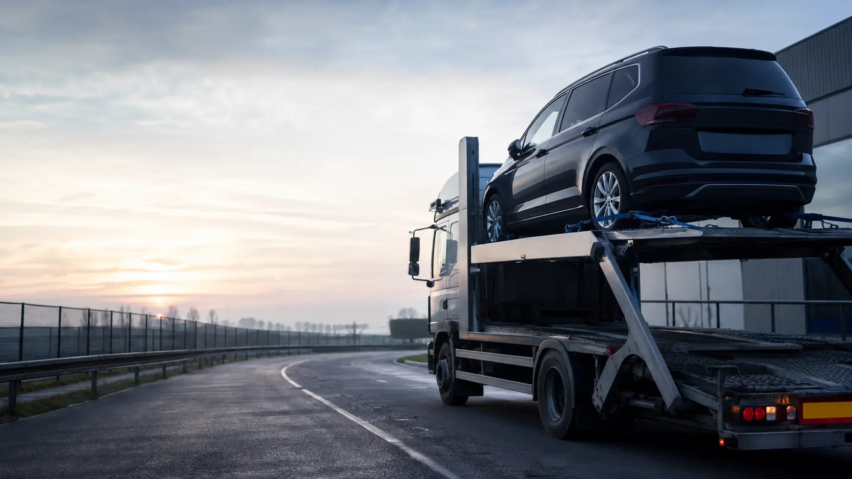 Imagen de ambiente de transporte profesional de vehículos